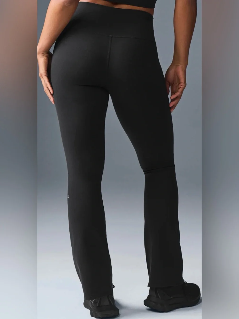 Alo Yoga Airbrush High-Waist Bootcut Legging in Black